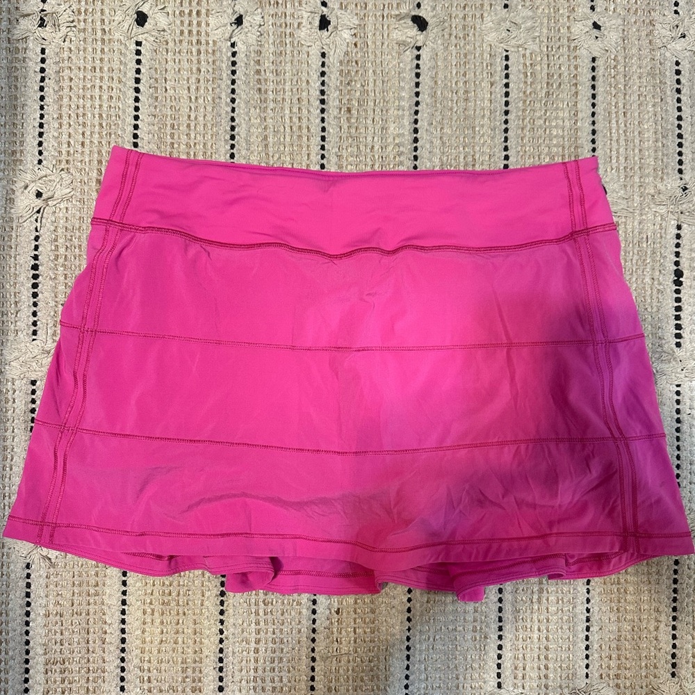 Lululemon Athletica Vibrant Pink Pace Rival Skort
